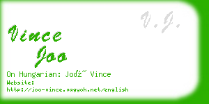 vince joo business card